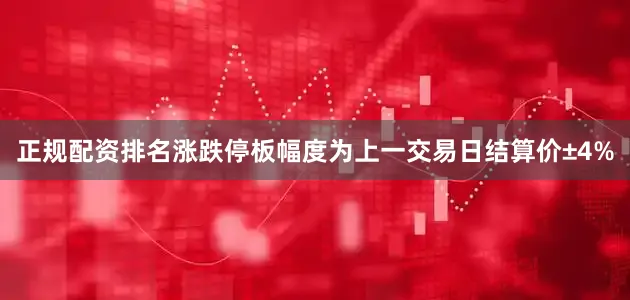 正规配资排名涨跌停板幅度为上一交易日结算价±4%